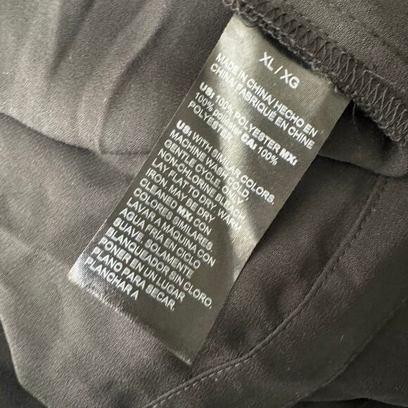 WHBM Black Soft Utility Long Sleeves Removable Belt Shirtdress Size XL NWT $150 - Picture 12 of 12